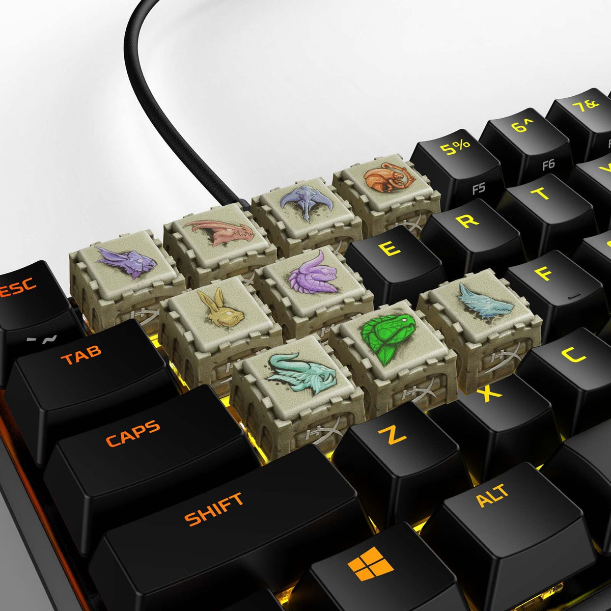 HX3D x Guild Wars 2 Keycap Set - Mount Bundle